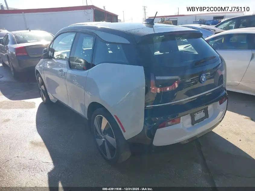 WBY8P2C00M7J75110 2021 BMW I3 120Ah