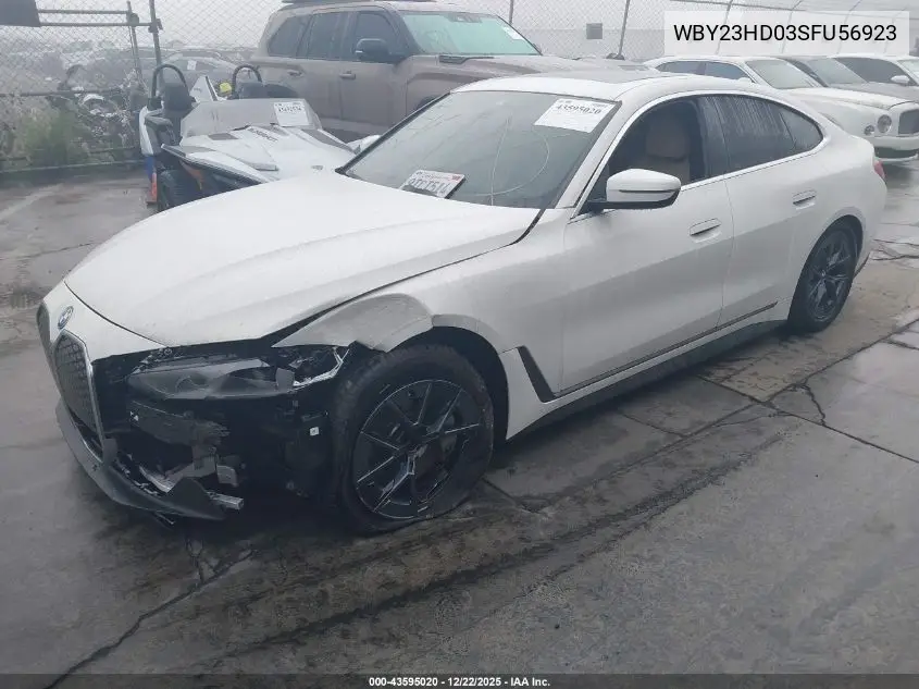 WBY23HD03SFU56923 2025 BMW I4 Gran Coupe Edrive40