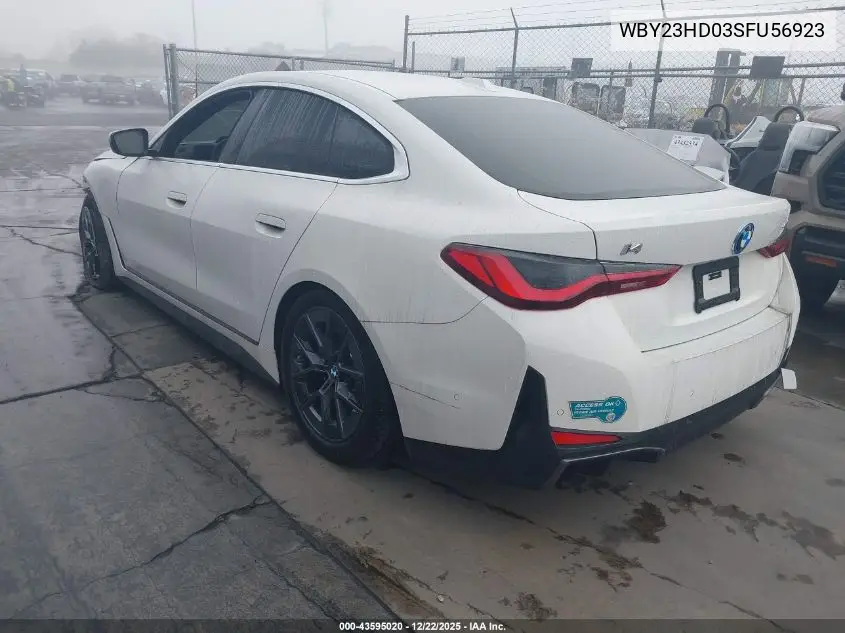 WBY23HD03SFU56923 2025 BMW I4 Gran Coupe Edrive40