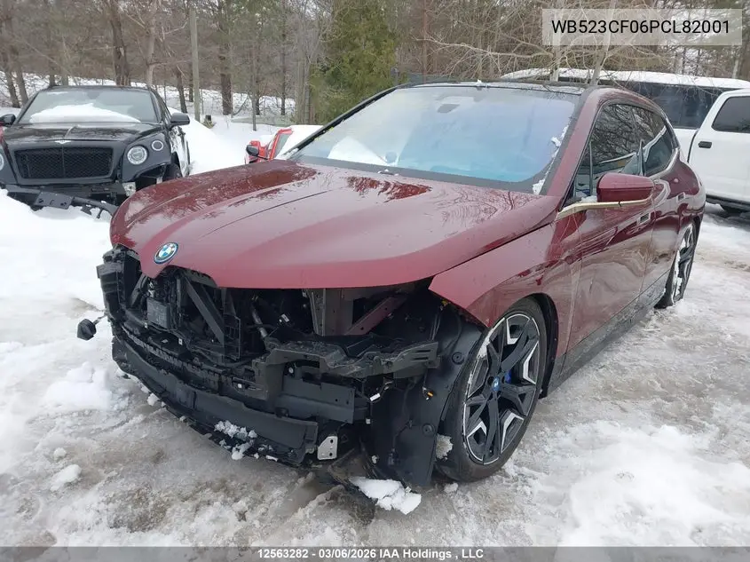 WB523CF06PCL82001 2023 BMW Ix xDrive50