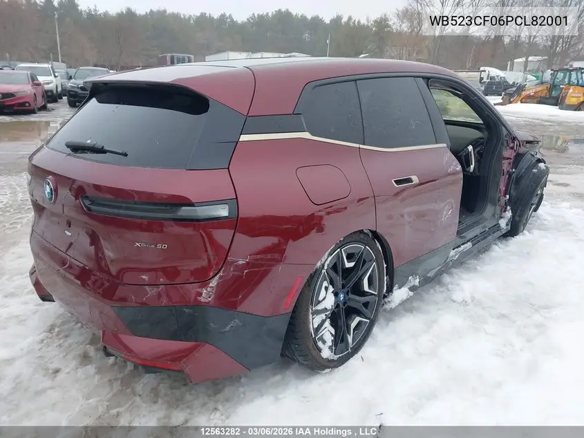 WB523CF06PCL82001 2023 BMW Ix xDrive50