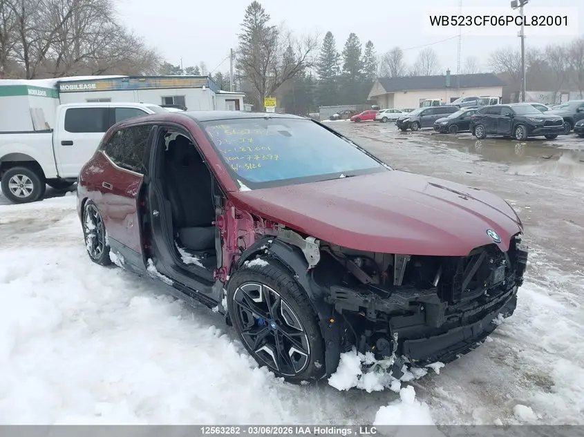 WB523CF06PCL82001 2023 BMW Ix xDrive50