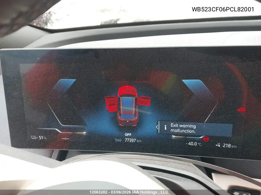 WB523CF06PCL82001 2023 BMW Ix xDrive50