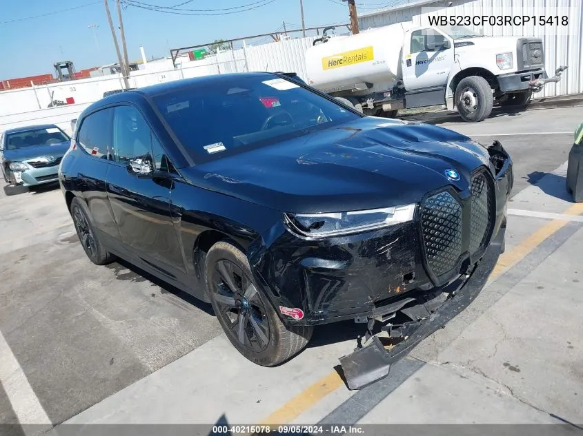 WB523CF03RCP15418 2024 BMW Ix xDrive50