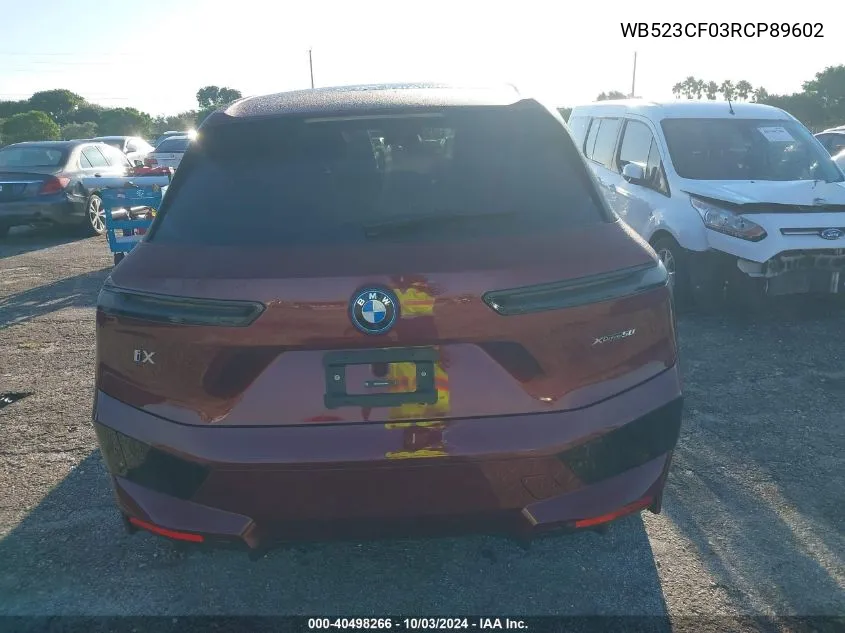 WB523CF03RCP89602 2024 BMW Ix xDrive50