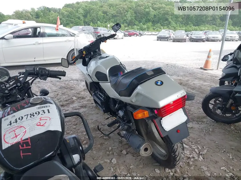 1993 BMW K75 S VIN: WB1057208P0154096 Lot: 44999363