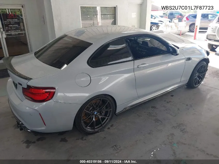 WBS2U7C01L7F87723 2020 BMW M2 Competition