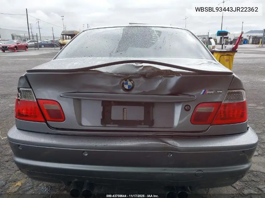WBSBL93443JR22362 2003 BMW M3
