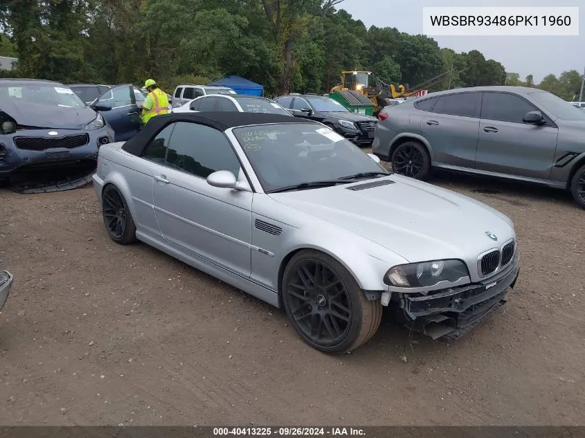 WBSBR93486PK11960 2006 BMW M3