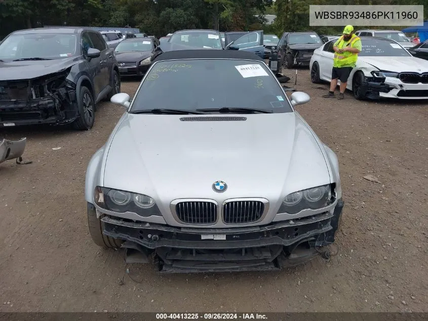 WBSBR93486PK11960 2006 BMW M3