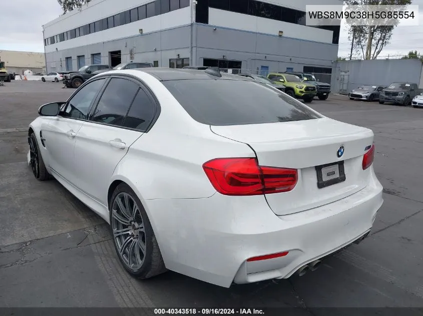 WBS8M9C38H5G85554 2017 BMW M3