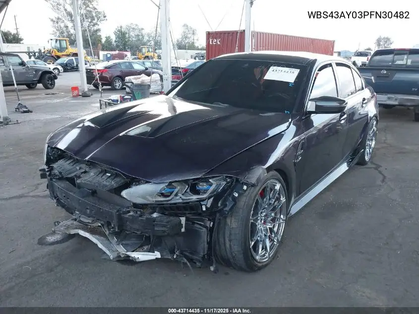 WBS43AY03PFN30482 2023 BMW M3 Competition xDrive