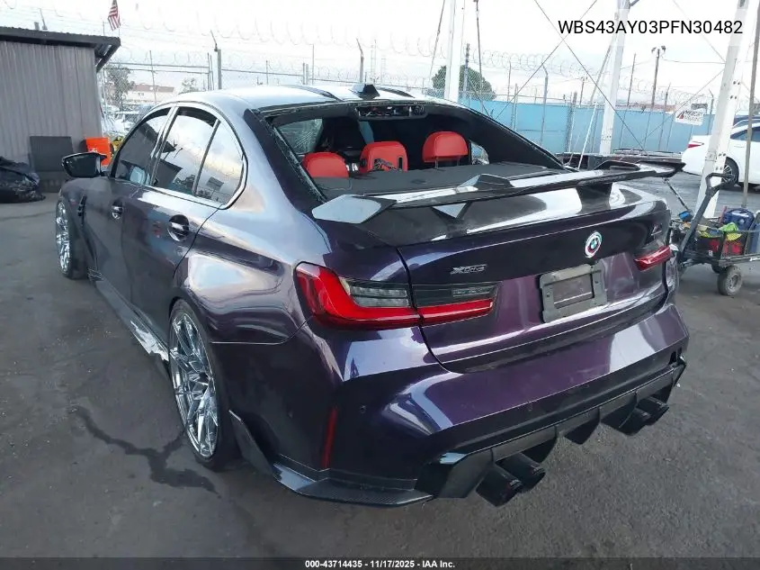 WBS43AY03PFN30482 2023 BMW M3 Competition xDrive