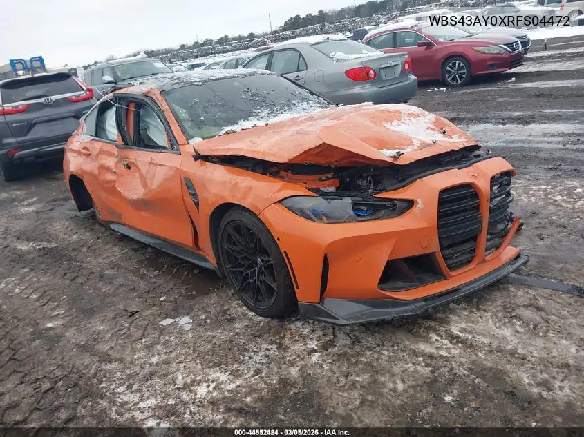WBS43AY0XRFS04472 2024 BMW M3 Competition xDrive