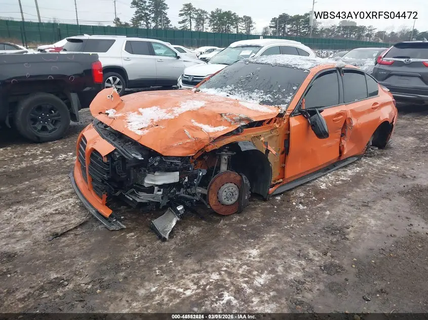 WBS43AY0XRFS04472 2024 BMW M3 Competition xDrive