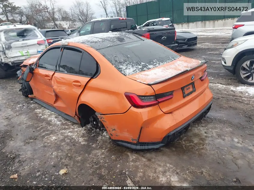 WBS43AY0XRFS04472 2024 BMW M3 Competition xDrive