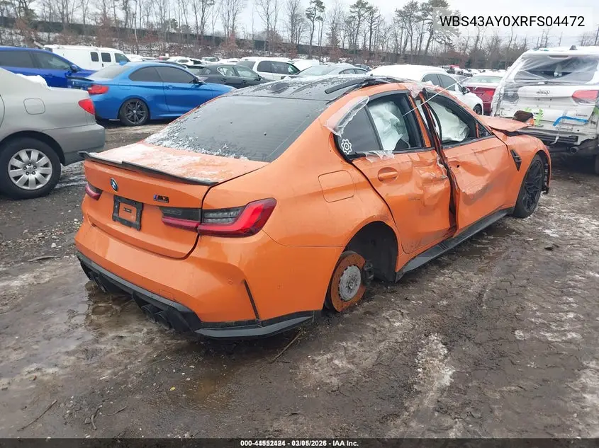 WBS43AY0XRFS04472 2024 BMW M3 Competition xDrive