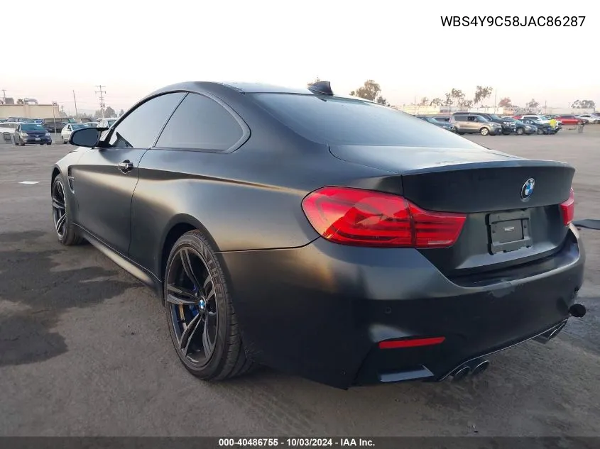 WBS4Y9C58JAC86287 2018 BMW M4