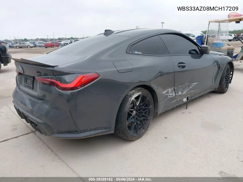 WBS33AZ08MCH17209 2021 BMW M4 Competition