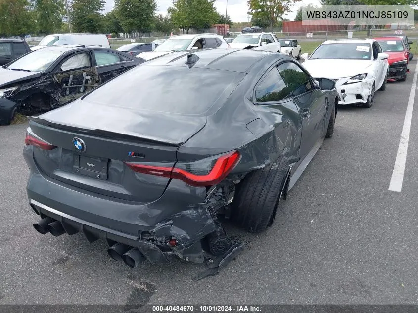 WBS43AZ01NCJ85109 2022 BMW M4 Competition xDrive