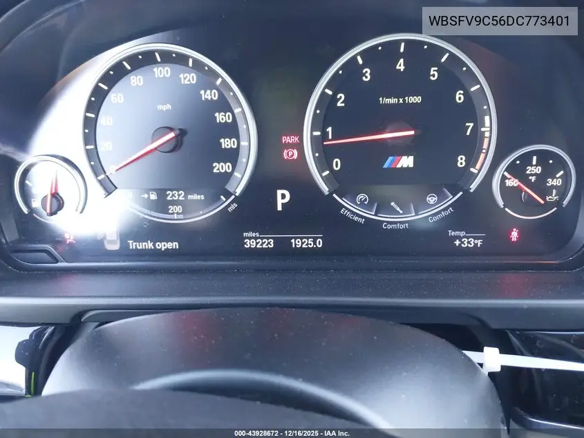WBSFV9C56DC773401 2013 BMW M5