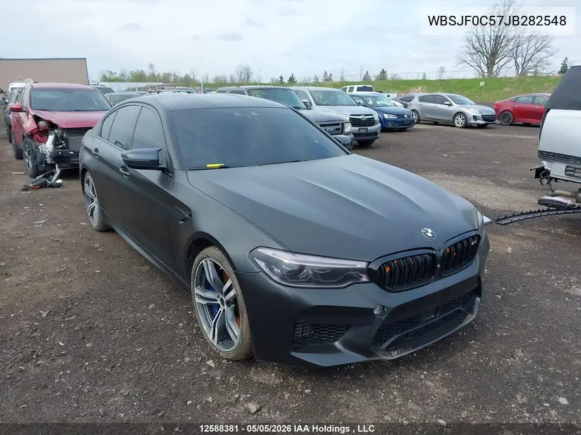 2018 BMW M5 VIN: WBSJF0C57JB282548 Lot: 12588381