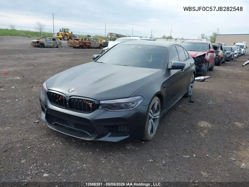 2018 BMW M5 VIN: WBSJF0C57JB282548 Lot: 12588381