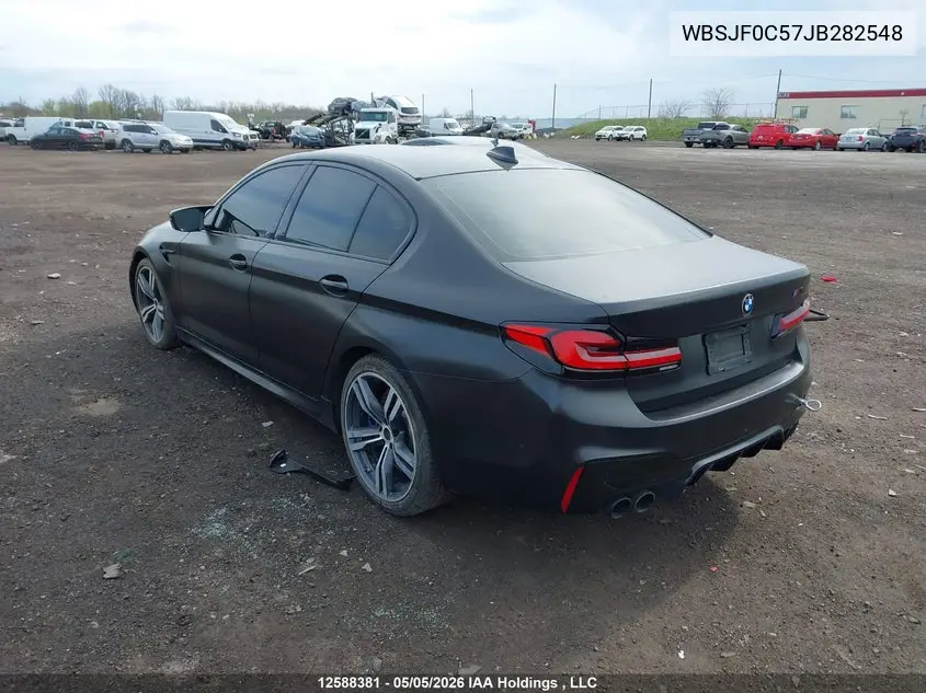 2018 BMW M5 VIN: WBSJF0C57JB282548 Lot: 12588381