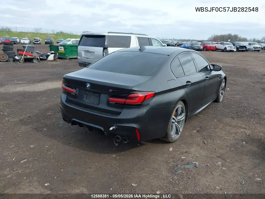 2018 BMW M5 VIN: WBSJF0C57JB282548 Lot: 12588381