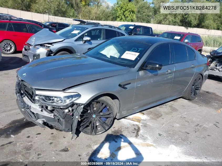 WBSJF0C51KB284278 2019 BMW M5 Competition