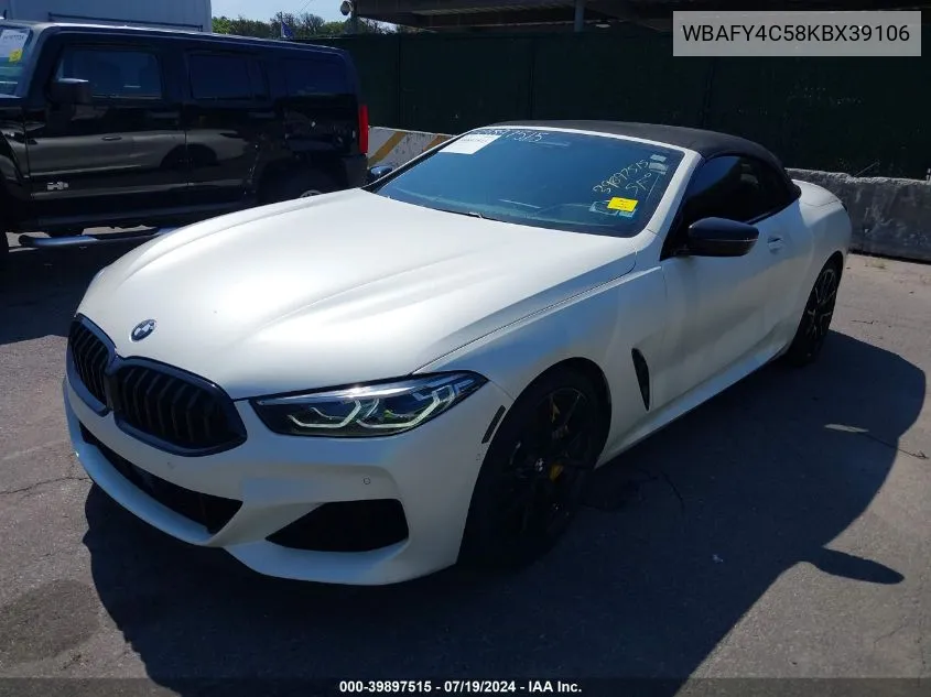 WBAFY4C58KBX39106 2019 BMW M850I xDrive