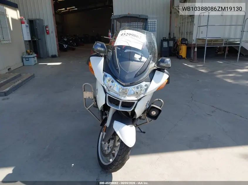 2006 BMW R1200 St/Rt VIN: WB10388086ZM19130 Lot: 45299062