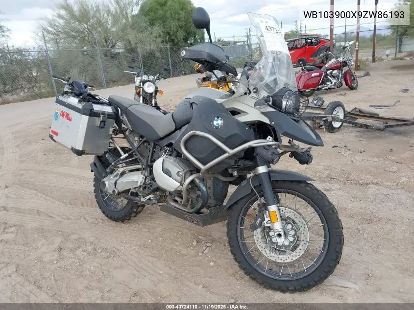 WB103900X9ZW86193 2009 BMW R1200 Gs Adventure