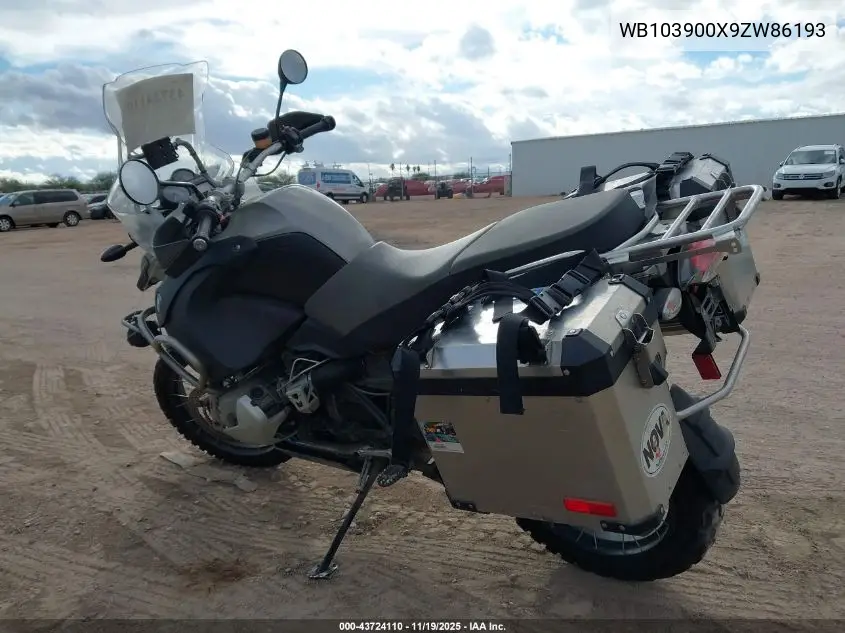 WB103900X9ZW86193 2009 BMW R1200 Gs Adventure