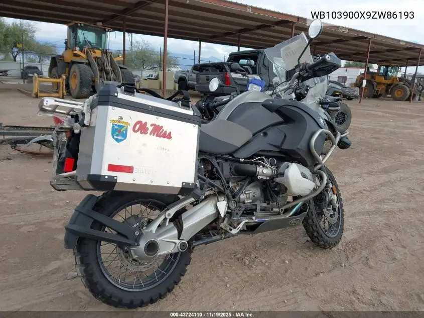 WB103900X9ZW86193 2009 BMW R1200 Gs Adventure
