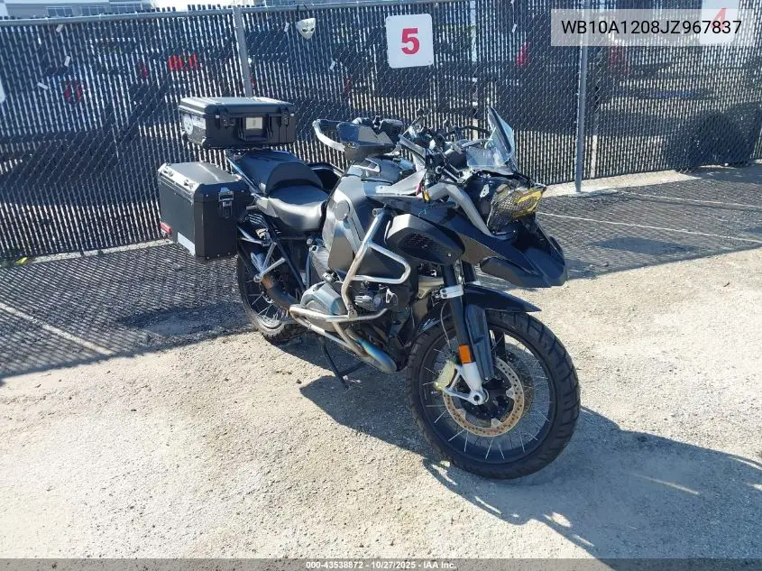 WB10A1208JZ967837 2018 BMW R1200 Gs Adventure