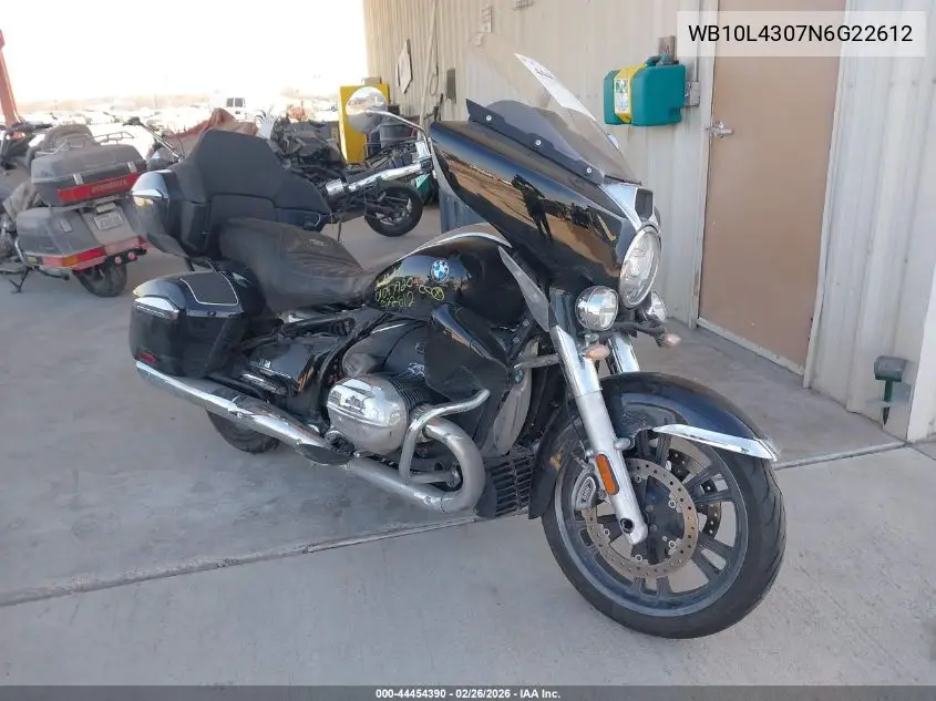 2022 BMW R18 Transcontinental VIN: WB10L4307N6G22612 Lot: 44454390