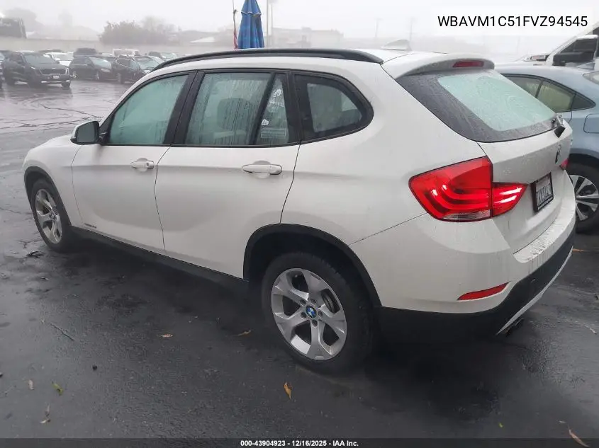 WBAVM1C51FVZ94545 2015 BMW X1 Sdrive28I