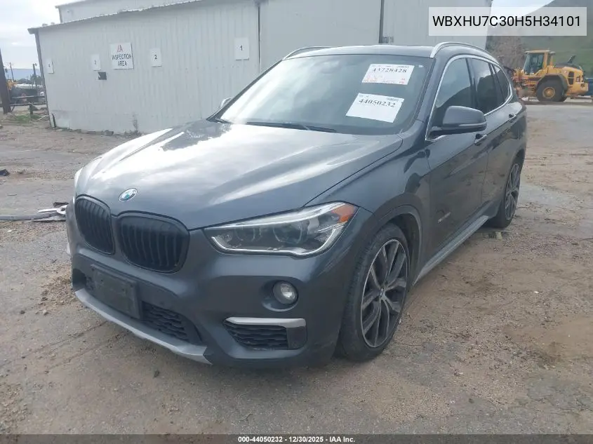 WBXHU7C30H5H34101 2017 BMW X1 Sdrive28I