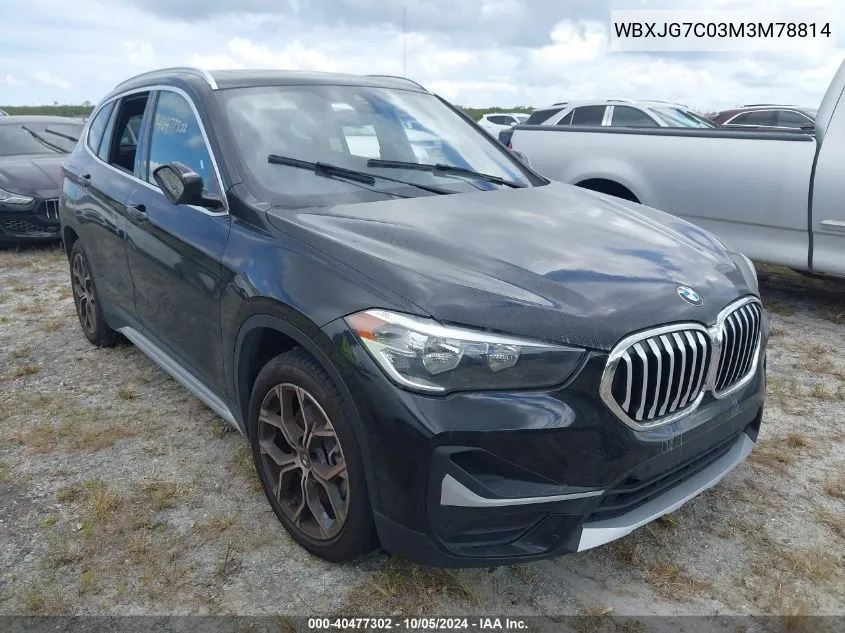 WBXJG7C03M3M78814 2021 BMW X1 Sdrive28I