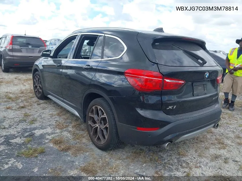 WBXJG7C03M3M78814 2021 BMW X1 Sdrive28I