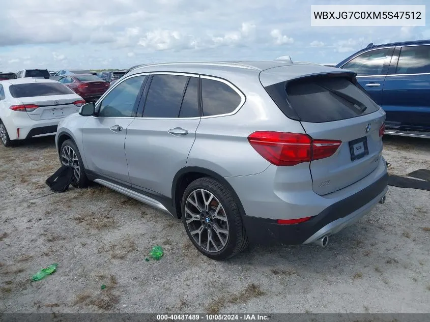 WBXJG7C0XM5S47512 2021 BMW X1 Sdrive28I