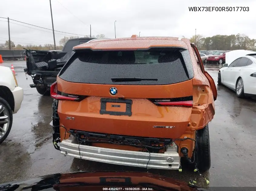 WBX73EF00R5017703 2024 BMW X1 xDrive28I