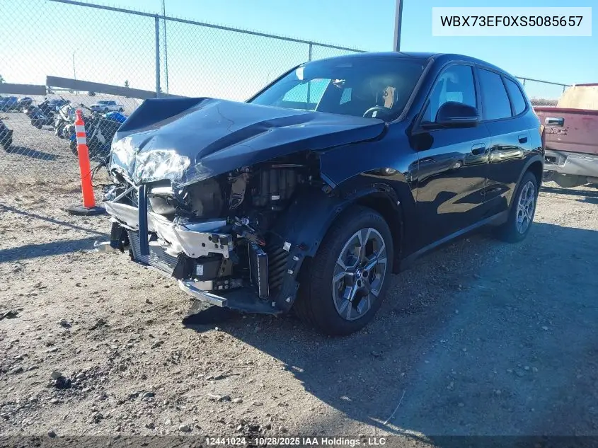 WBX73EF0XS5085657 2025 BMW X1 xDrive28I