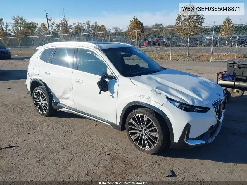 WBX73EF03S5048871 2025 BMW X1 xDrive28I