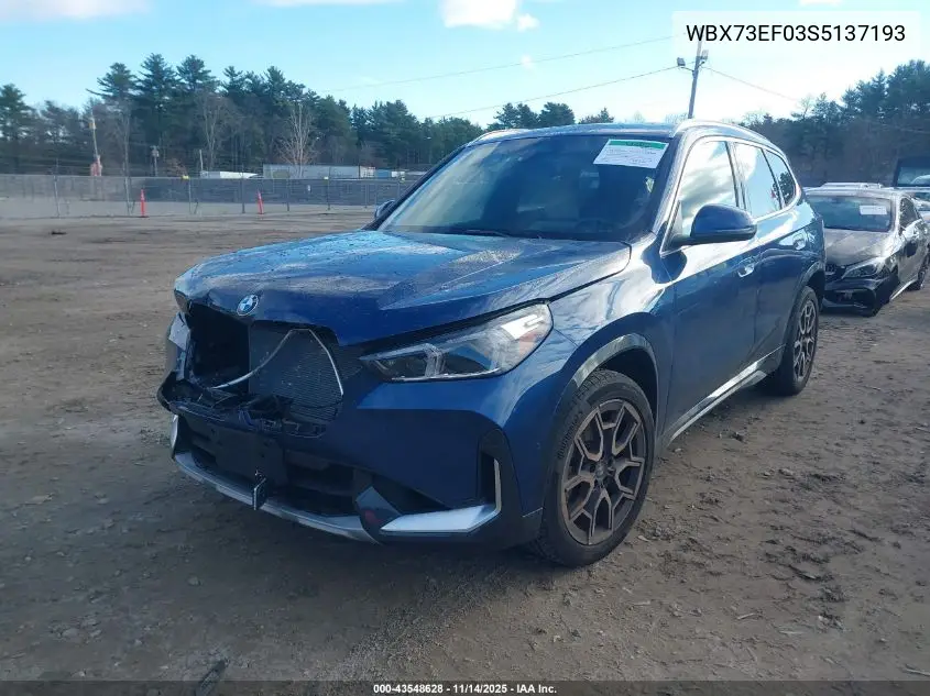 WBX73EF03S5137193 2025 BMW X1 xDrive28I