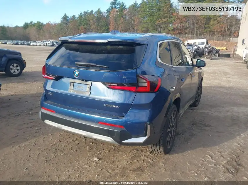WBX73EF03S5137193 2025 BMW X1 xDrive28I
