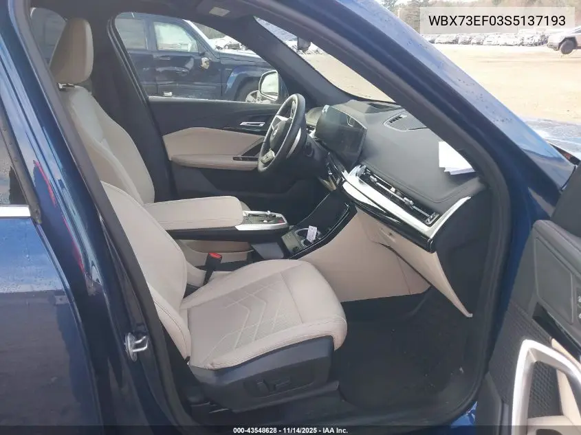 WBX73EF03S5137193 2025 BMW X1 xDrive28I