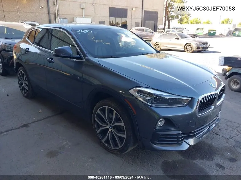 WBXYJ5C30JEF70058 2018 BMW X2 xDrive28I