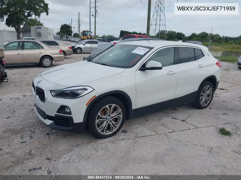 WBXYJ5C3XJEF71959 2018 BMW X2 xDrive28I